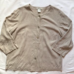 Orvis 100% silk blouse
